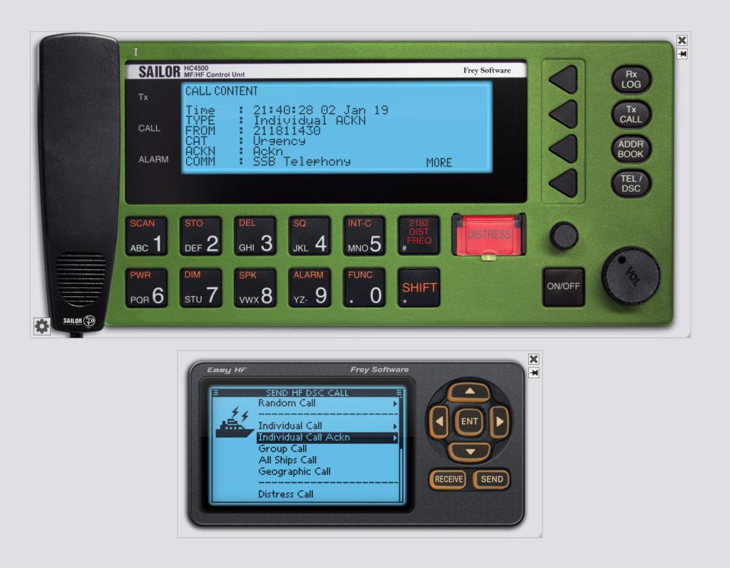 HC4500 — DSC-Rufaufbau im Simulator von LRC-Tutor IV