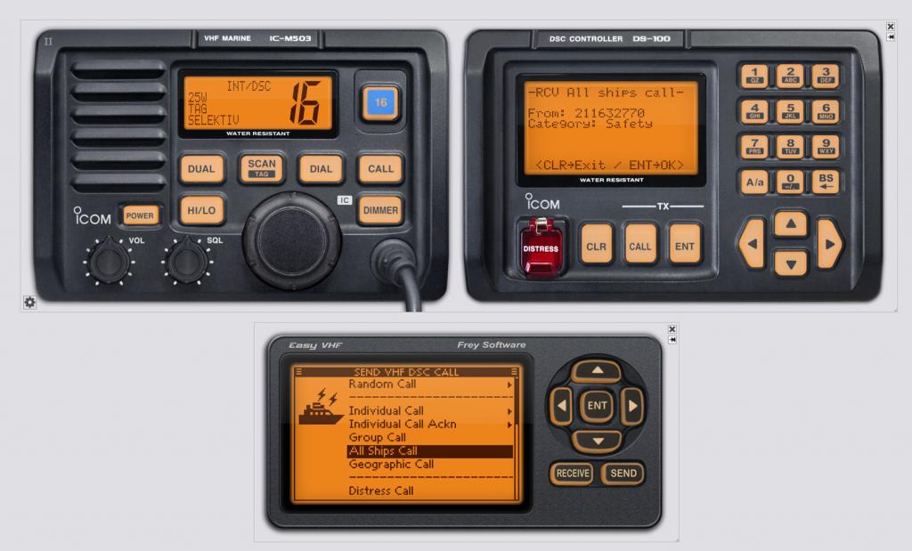 M503 — simulierte UKW-Anlage mit DSC-Controller DS100
